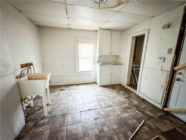 interior space featuring sink