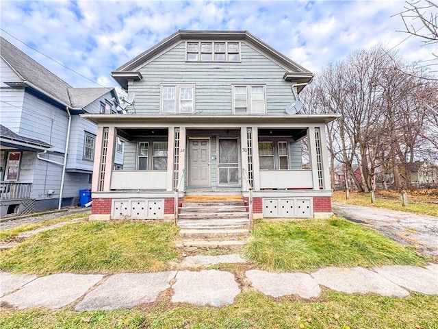 bungalow with covered porch