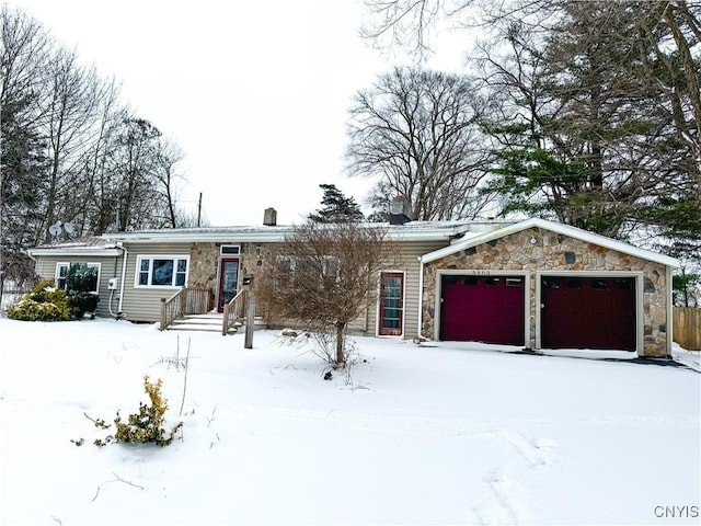 ranch-style house with a garage