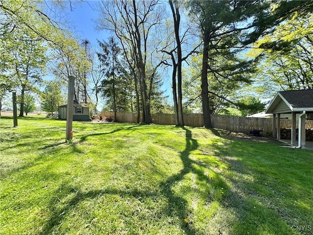 5902 N Rd, Owasco, NY 13021 - view of yard with a shed and an outdoor structure