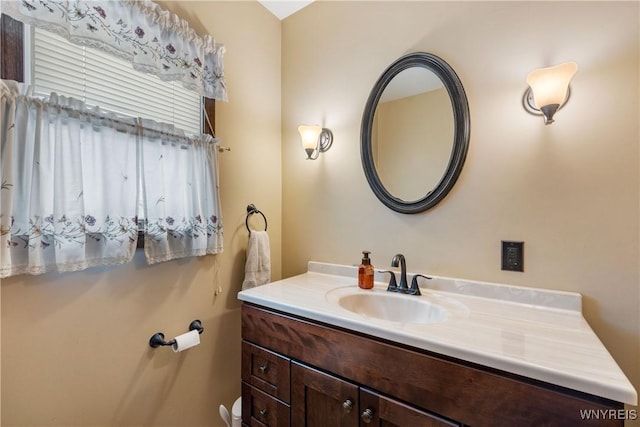 bathroom featuring vanity