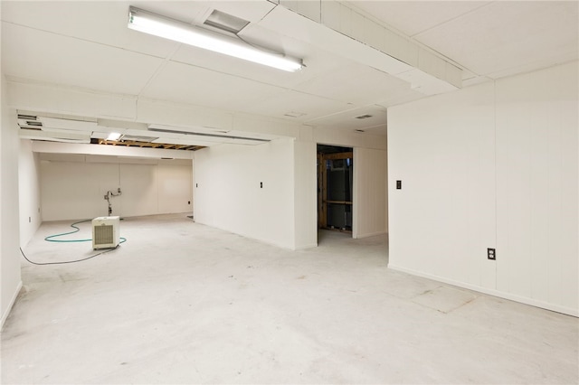 empty room with concrete floors