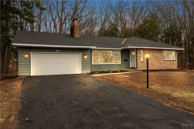 ranch-style house with a garage