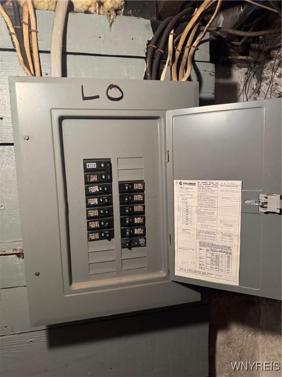 utility room with electric panel