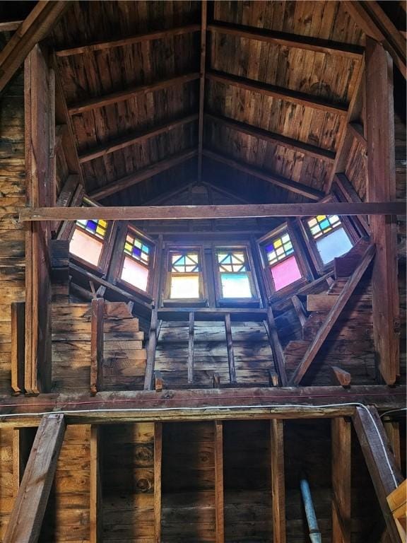 view of attic