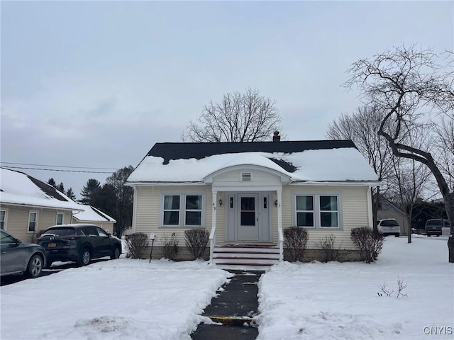 view of bungalow-style home