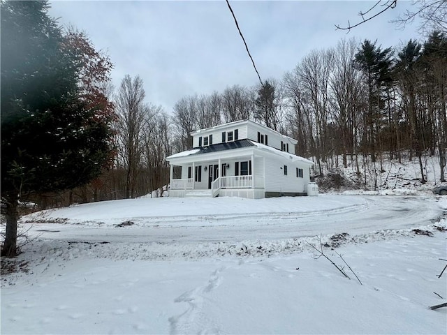 view of front of home with a porch