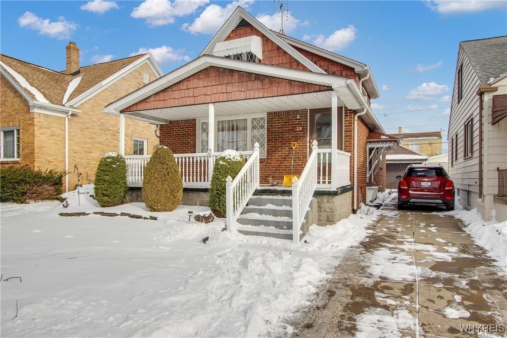 bungalow-style home featuring a porch