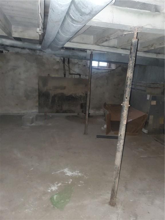 view of basement