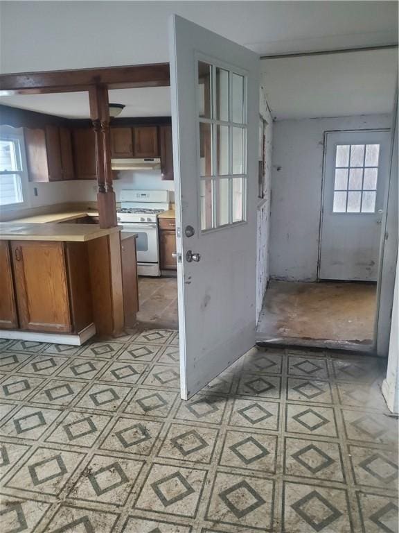 kitchen featuring gas range gas stove