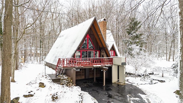 exterior space featuring a deck