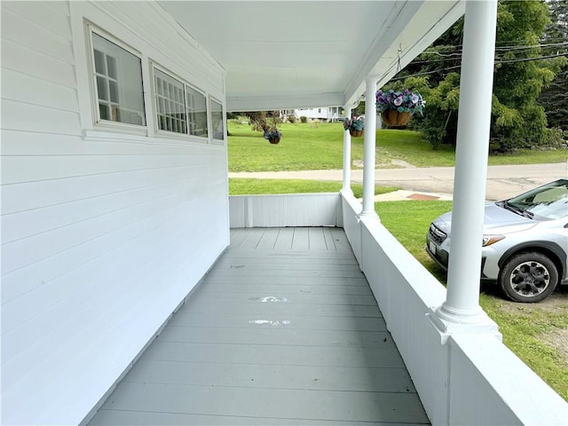 view of patio / terrace with a porch