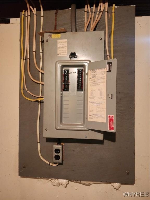 utility room with electric panel