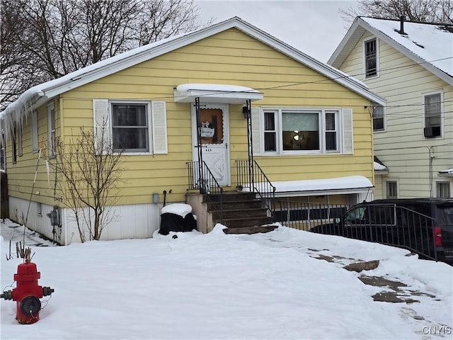 view of bungalow-style house