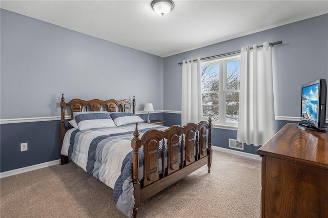 bedroom with carpet flooring