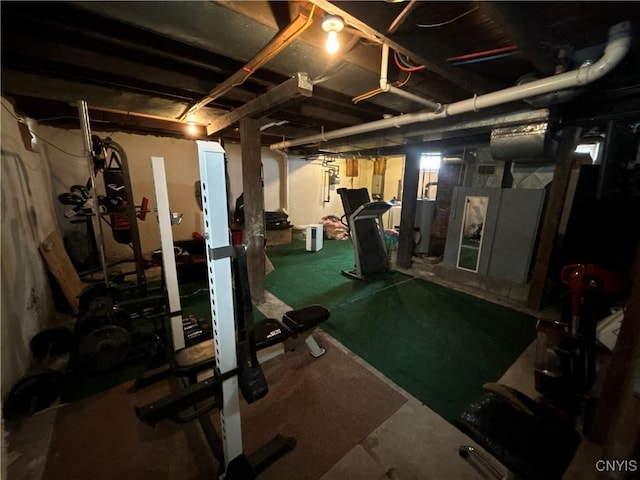 view of exercise room