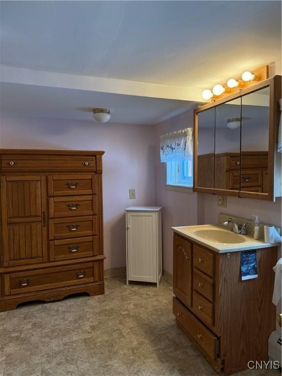 bathroom featuring vanity