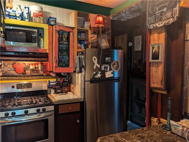 kitchen with stainless steel appliances