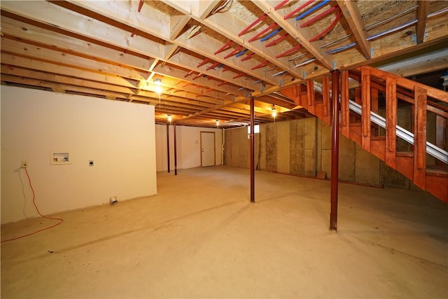 view of basement