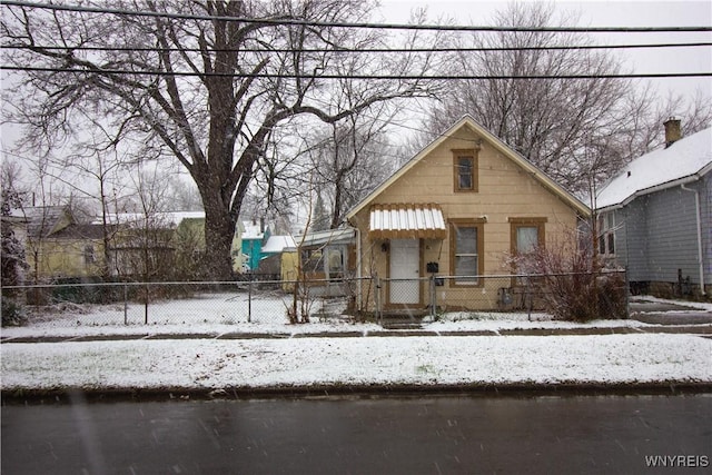 view of bungalow-style home