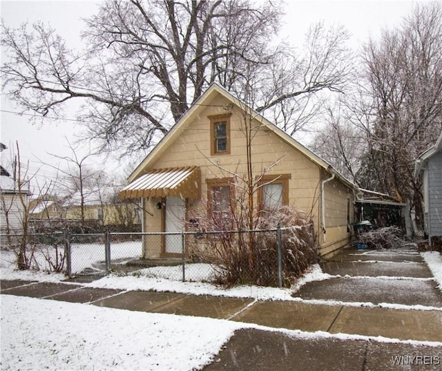 view of bungalow