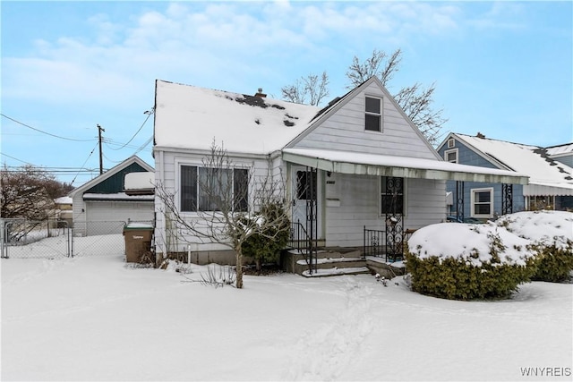 view of bungalow