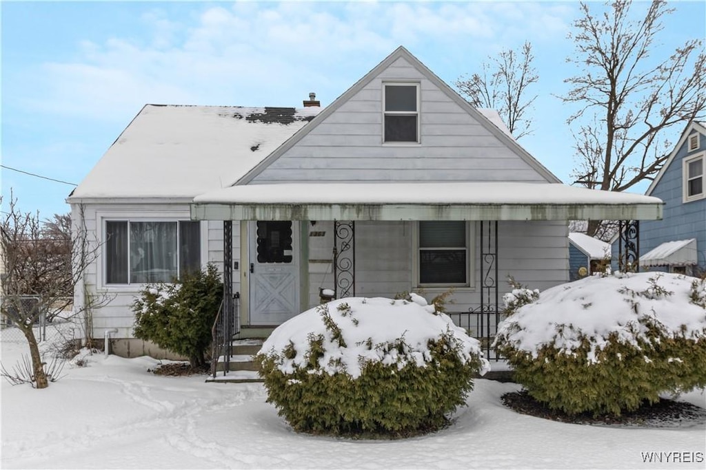 bungalow with covered porch