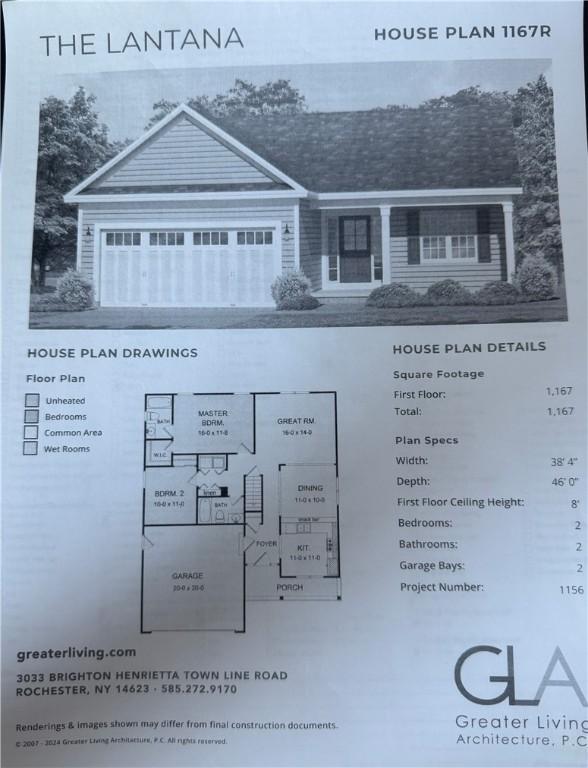 16 Kaye Park Ter, Gates, NY 14624 - plan