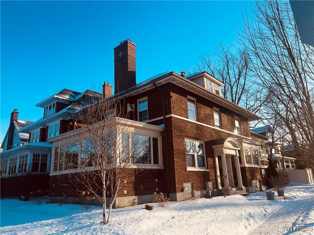 view of snow covered exterior