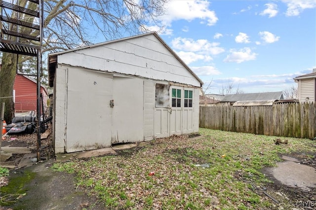 view of outbuilding