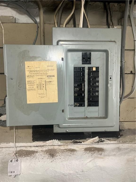 utility room featuring electric panel