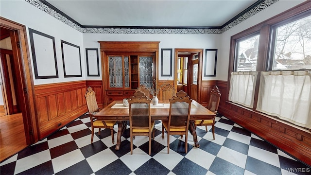 view of dining area