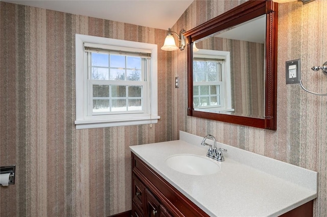 bathroom featuring vanity