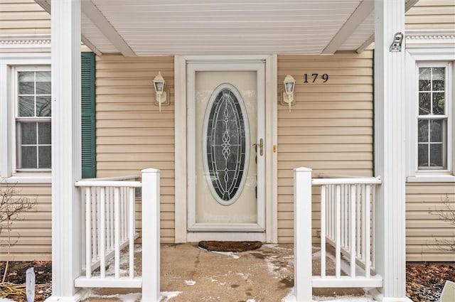 view of entrance to property