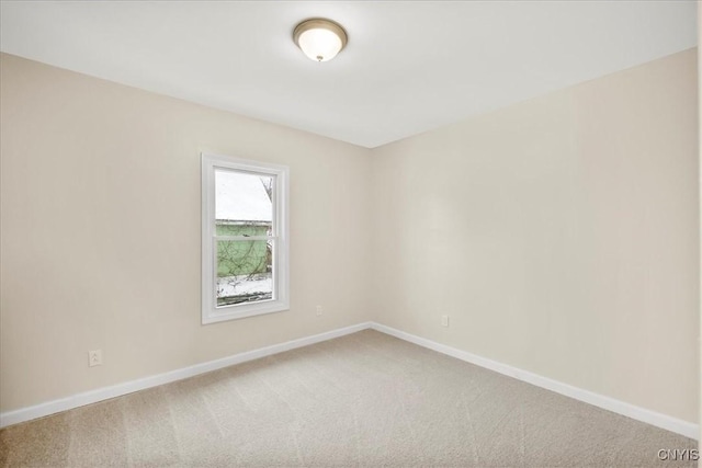 view of carpeted empty room