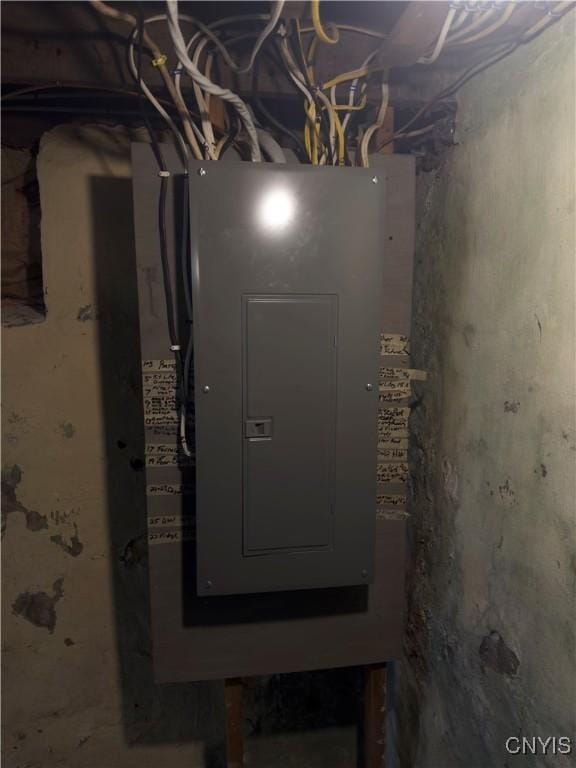 utility room with electric panel