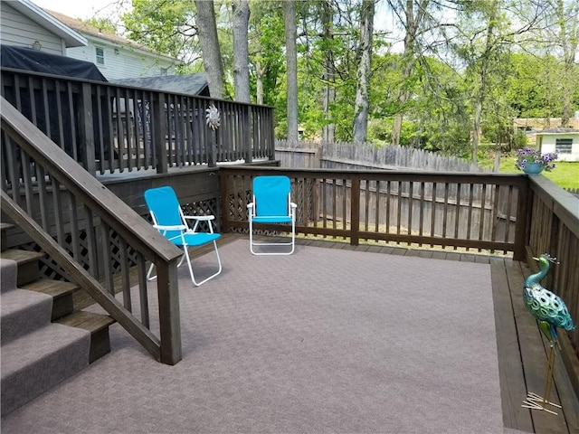 view of patio / terrace featuring a deck