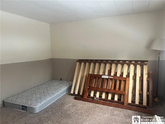 bedroom with carpet floors