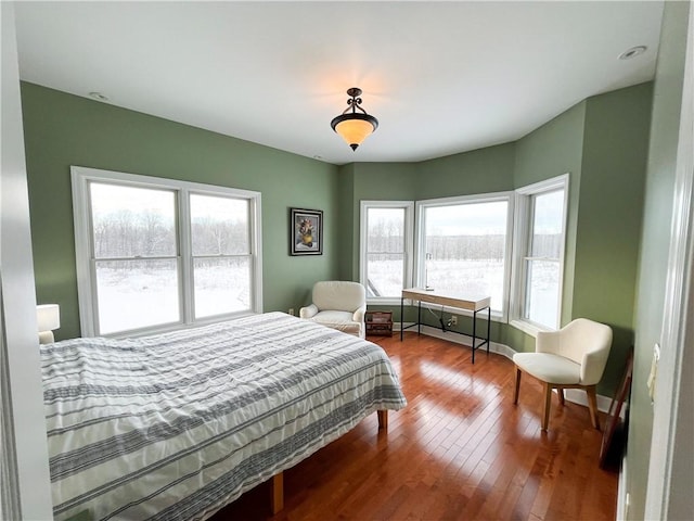 bedroom featuring hardwood / wood-style floors