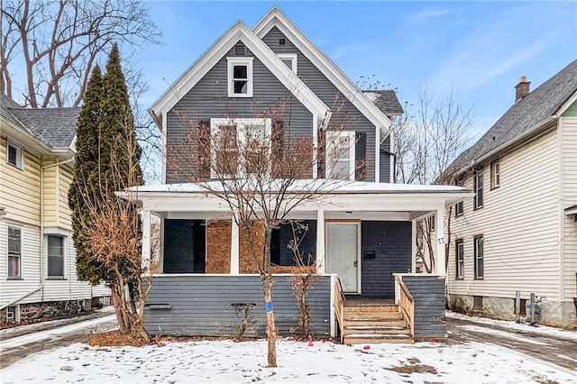 view of front of house featuring a porch