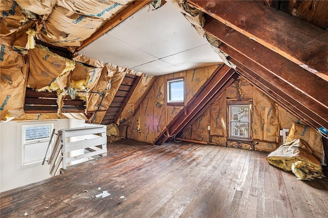 view of attic