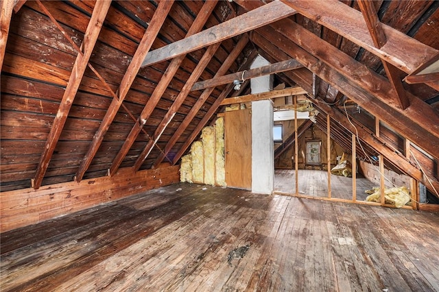 view of attic