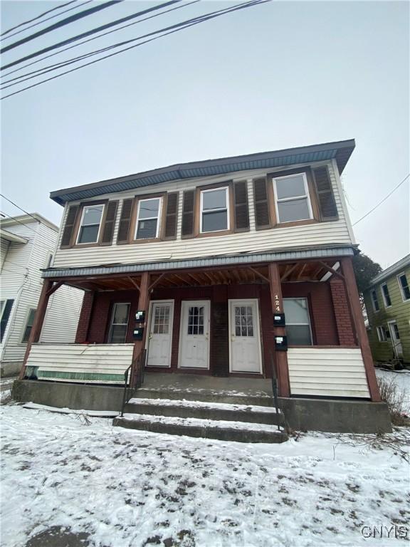 view of front of home with a porch