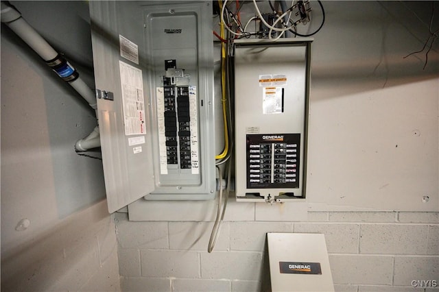 utility room with electric panel