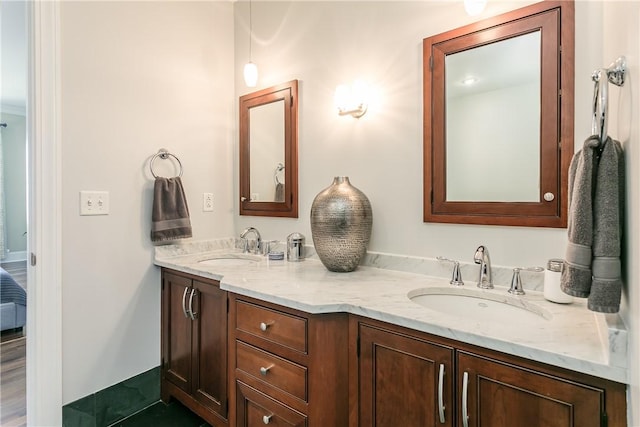 bathroom with vanity