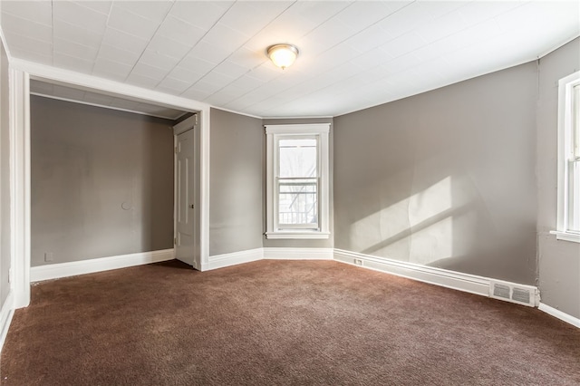 view of carpeted empty room