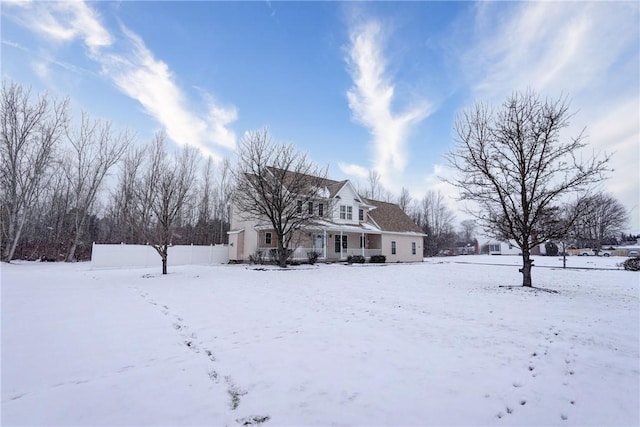 view of front of property