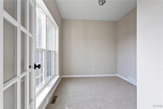 view of carpeted empty room