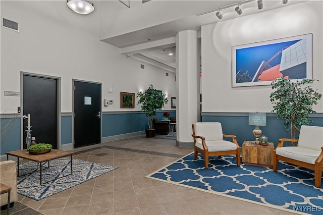 lobby featuring visible vents