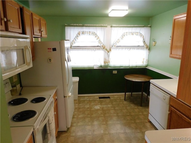 kitchen featuring white appliances